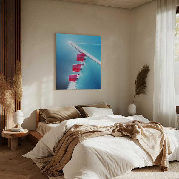 Tablou canvas „US classic car 1959 Adventurer tail fin abstract” de Beate Gube