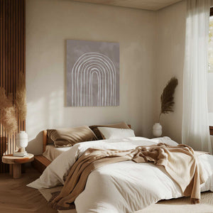 Tablou canvas „Arch_one way_003_white” de Pictufy Studio II
