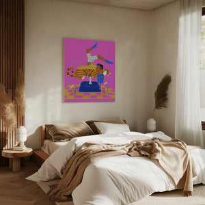 Tablou canvas „Put a tiger in your heart” de Jota de jai