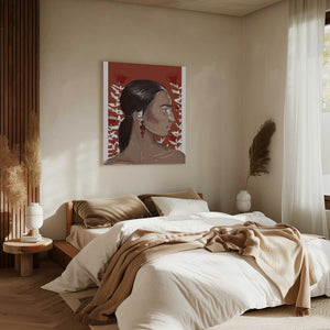 Tablou canvas „Crimson Elegance” de Treechild