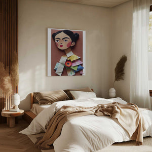 Tablou canvas „Paper Portrait Blossom” de Treechild