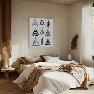 Tablou canvas „Christmas Trees 3” de Kristina N. - SoulArt Shop