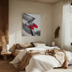 Tablou canvas „American classic car Sedan Deville 1959 tail fin abstract” de Beate Gube