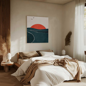 Tablou canvas „Dancing Seagulls” de Kubistika