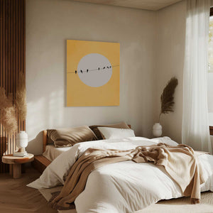 Tablou canvas „Chirping and Chilling” de Kubistika