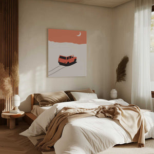 Tablou canvas „Car In Desert” de Florent Bodart