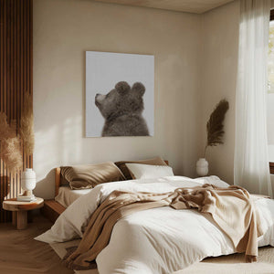 Tablou canvas „Peekaboo Baby Bear Back” de Lola Peacock