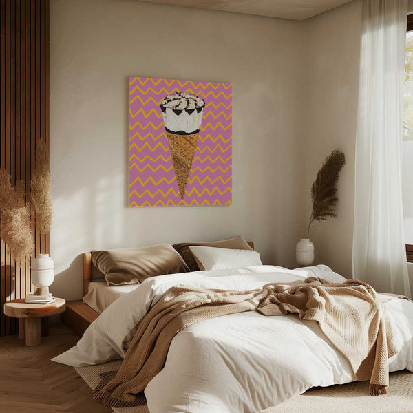 Tablou canvas „Cornetto Pink” de Alice Straker