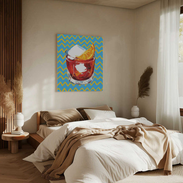 Tablou canvas „Negroni Blue” de Alice Straker