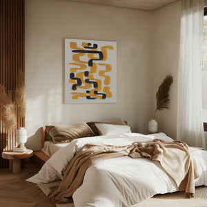 Tablou canvas „Mustard Wiggle” de Ejaaz Haniff