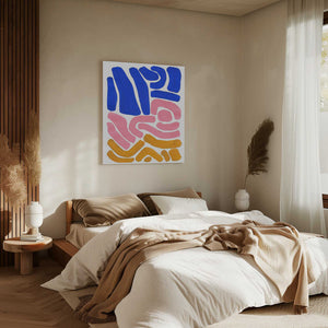 Tablou canvas „Pastel Tribal Maze” de Ejaaz Haniff