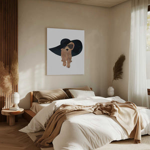 Tablou canvas „Cockapoo Sun Hat” de Sarah Manovski