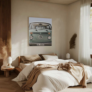 Tablou canvas „Classic Design In Soft Green Tones Cars” de Shot by Clint