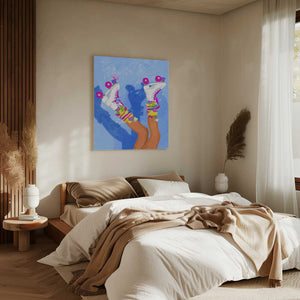 Tablou canvas „Skate like a Girl” de Raissa Oltmanns