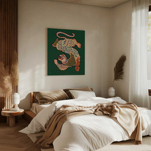 Tablou canvas „Asiantiger Green” de Arty Guava