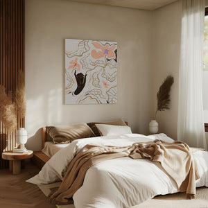 Tablou canvas deasupra patului