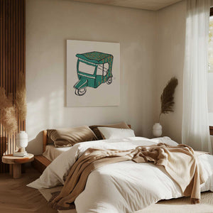 Tablou canvas „Rickshaw  Tuk Tuk  Erum Khalili.png” de Erum Khalili