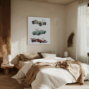 Tablou canvas „Vintage Racecars” de Goed Blauw