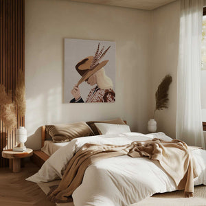 Tablou canvas „Feathered Elegance” de Emel Tunaboylu