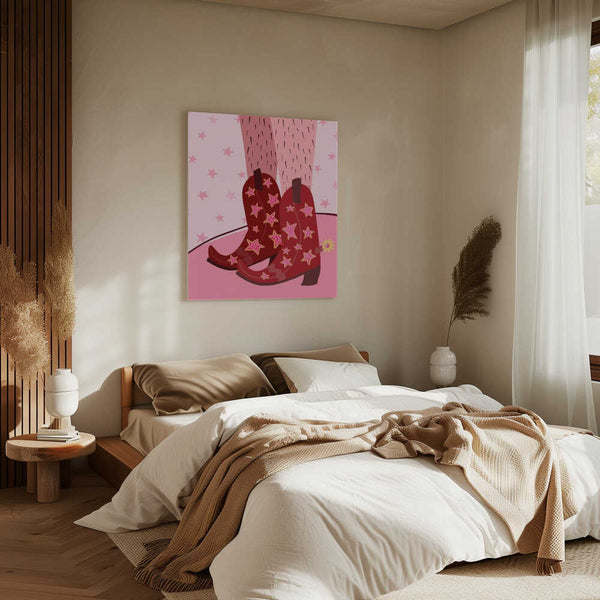 Tablou canvas „Starlit Boots” de Athene Fritsch