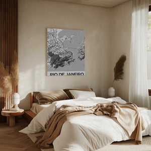 Tablou canvas „Rio De Janeiro White” de StudioSix