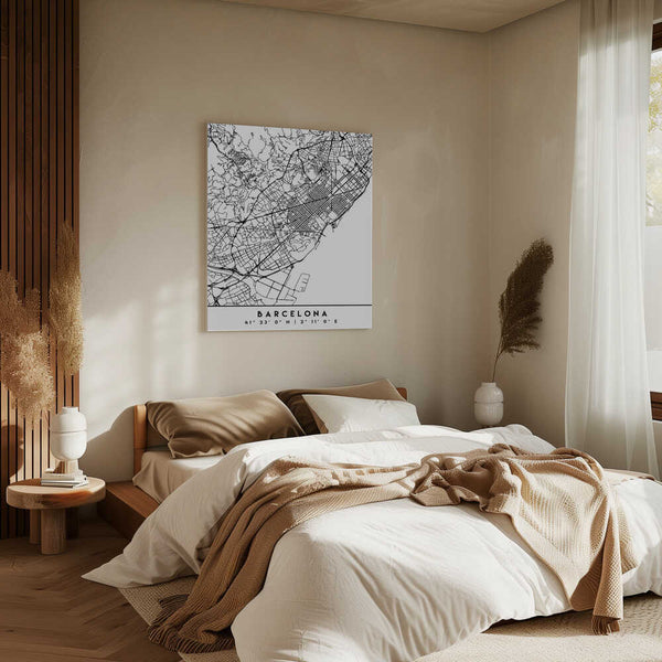 Tablou canvas „Black Maps 09” de Emiliano Deificus