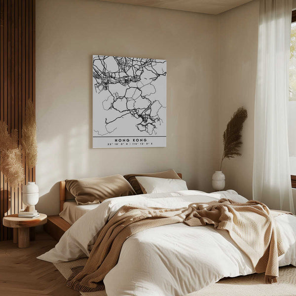 Tablou canvas „Black Maps 32” de Emiliano Deificus