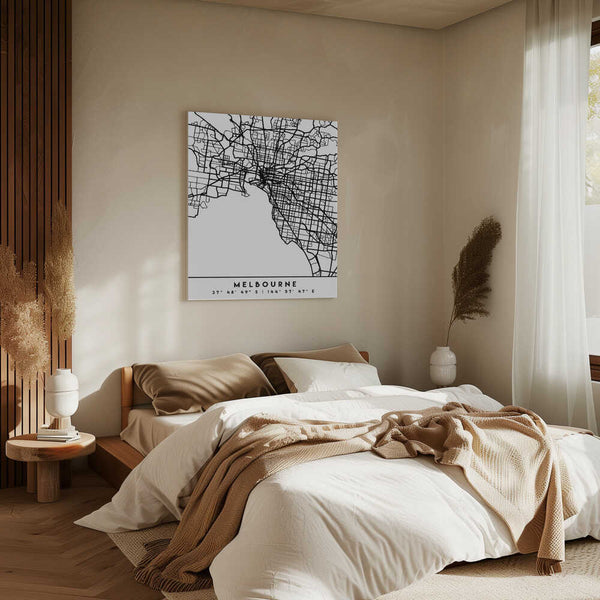 Tablou canvas „Black Maps 50” de Emiliano Deificus