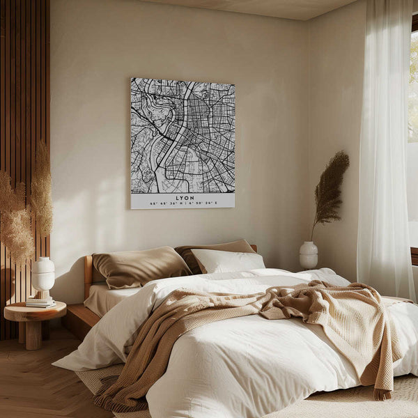 Tablou canvas „Black Maps 43” de Emiliano Deificus