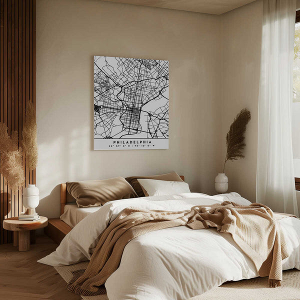 Tablou canvas „Black Maps 65” de Emiliano Deificus