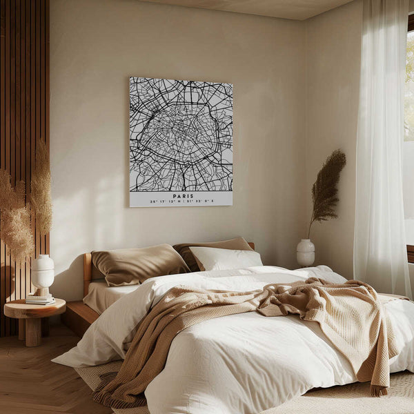 Tablou canvas „Black Maps 64” de Emiliano Deificus