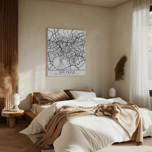Tablou canvas „Black Maps 77” de Emiliano Deificus