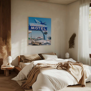 Tablou canvas „Blue Swallow Motel” de Bethany Young