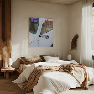 Tablou canvas „Pastel Volskwagen Beetle in the streets of Oaxaca Mexico” de Raisa Zwart