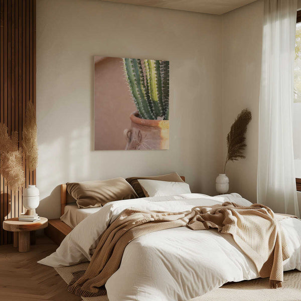 Tablou canvas „Green On Orange | Marrakech Travel Photography” de Raisa Zwart