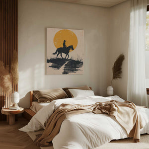 Tablou canvas „Cowboy In the Sunset” de Andreas Magnusson