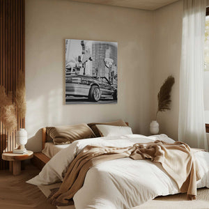 Tablou canvas „Las Vegas Car B&w” de Pictufy Studio III