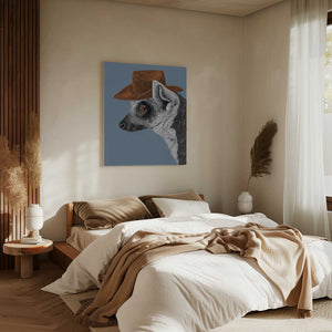 Tablou canvas „Felix The Cowboy Lemur” de Anyone Can Yeehaw