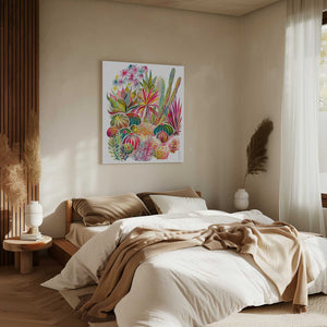 Tablou canvas „Flowering Succulent And Cacti Garden” de uta krogmann