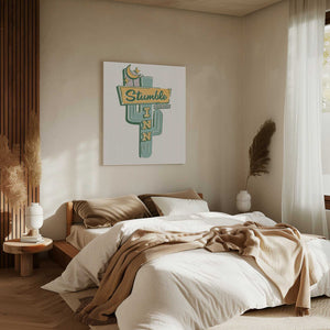 Tablou canvas „Stumble Inn Motel Modern Western Americana Art” de The Whiskey Ginger