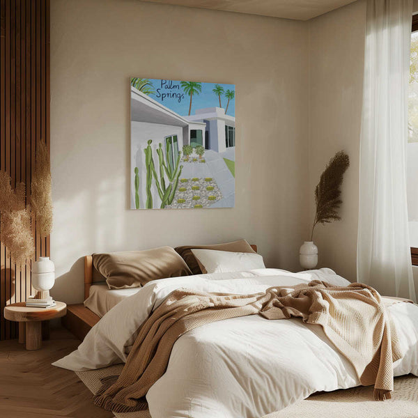 Tablou canvas „Palm Springs Modern Architecture by Artist Carla Daly” de Carla Daly
