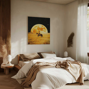 Tablou canvas „Lunar Cowboy” de Taudalpoi