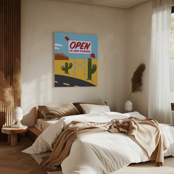 Tablou canvas „Open To New Friends” de Rankin Willard