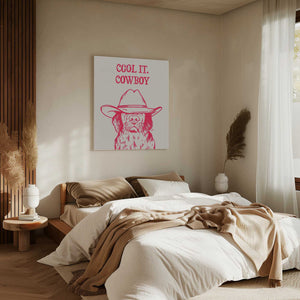 Tablou canvas „Cool it Cowboy Pink” de Tara Royle
