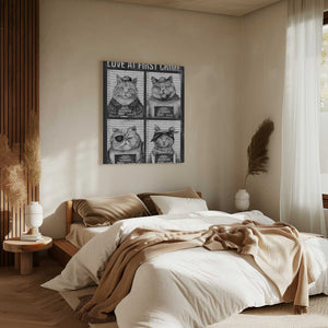 Tablou canvas „Love At First Crime” de Mike Koubou