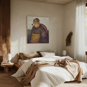 Tablou canvas „Vintage Stylish Turtle” de Mike Koubou