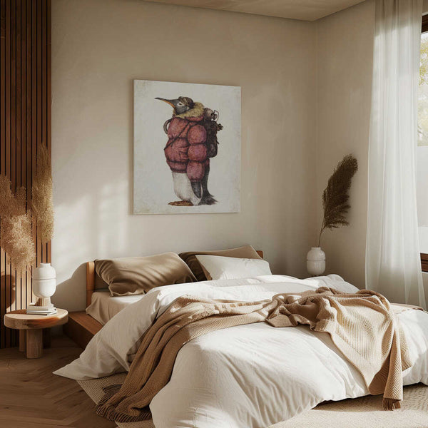 Tablou canvas „Skybound Penguin” de Mike Koubou