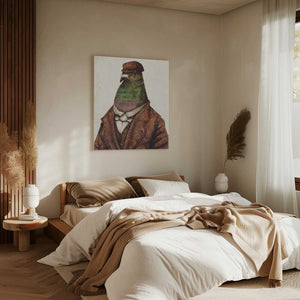 Tablou canvas „Pigeon Dressed In Vintage Attire” de Mike Koubou