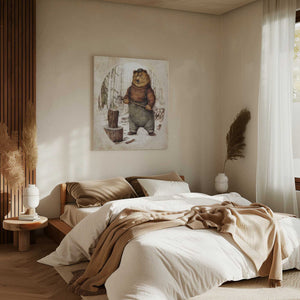 Tablou canvas „Preparing for Winter” de Mike Koubou