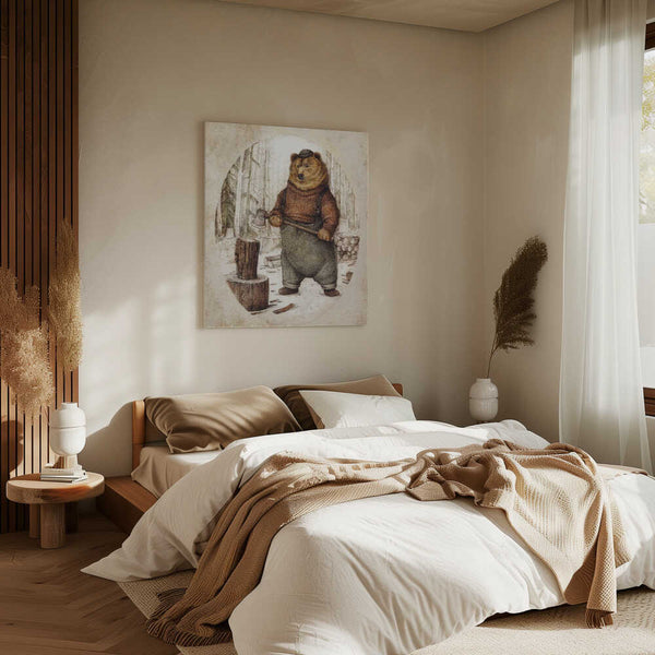 Tablou canvas „Preparing for Winter” de Mike Koubou